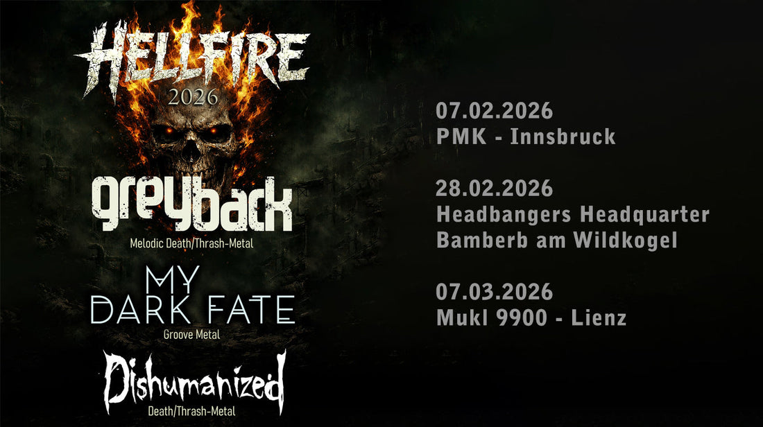 Hellfire Tour 2026 - GreyBack, Dishumanized, My Dark Fate